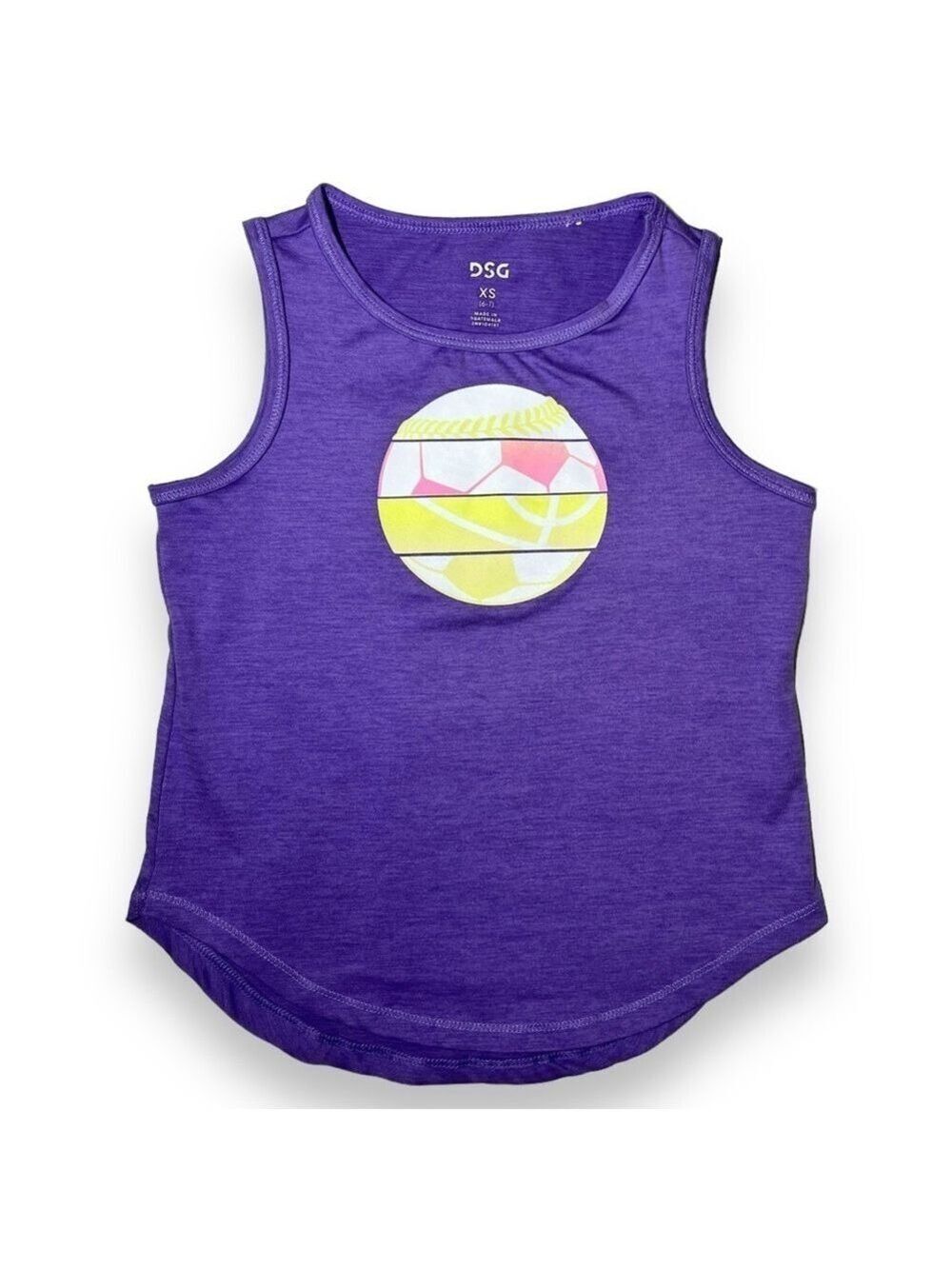 DSG Girl’s Graphic Tank Top Purple Size XS 6-7